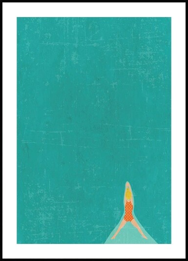 Open Water blonde 2 Plakat / 30x40cm