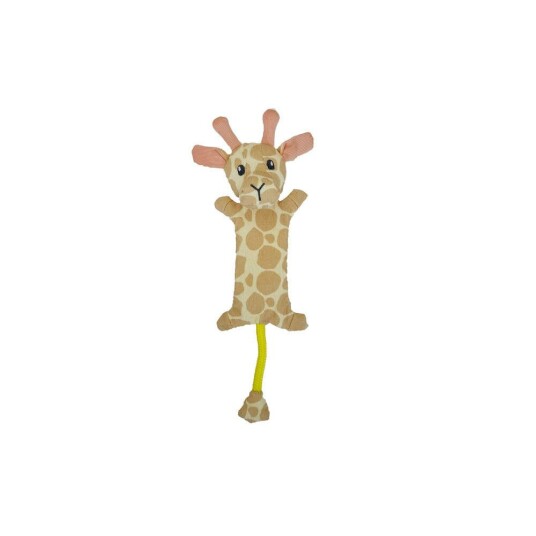 Bark A Boo Wild World Crinkle Flatty Giraff Med Tau