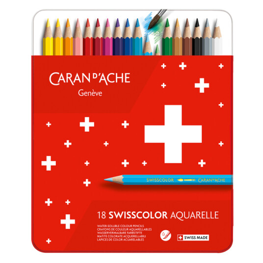 Caran d'Ache Swisscolor Aquarelle 18-sett