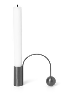 Ferm Living Balance Lysestake i Svart Messing - 9,5 cm Ferm Living Balance Lysestake i Svart Messing - 9,5 cm