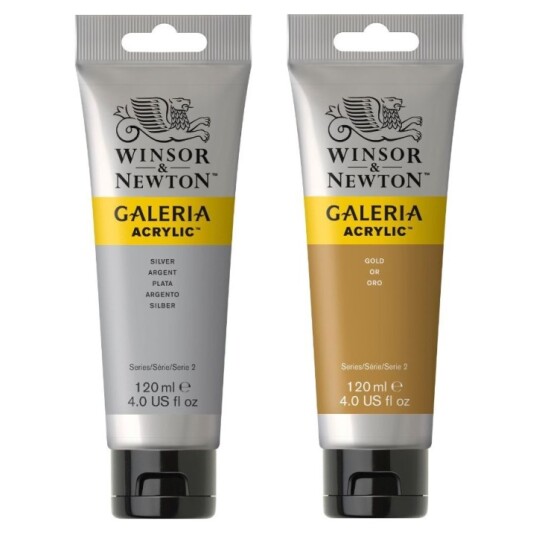 Winsor & Newton Galeria Akrylmaling Metallic 120 ml Gold 283