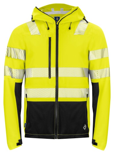 ProJob 6416 Skalljakke En Iso 20471 Kl 3/2 Yellow/Black XL ProJob 6416 Skalljakke En Iso 20471 Kl 3/2 Yellow/Black XL