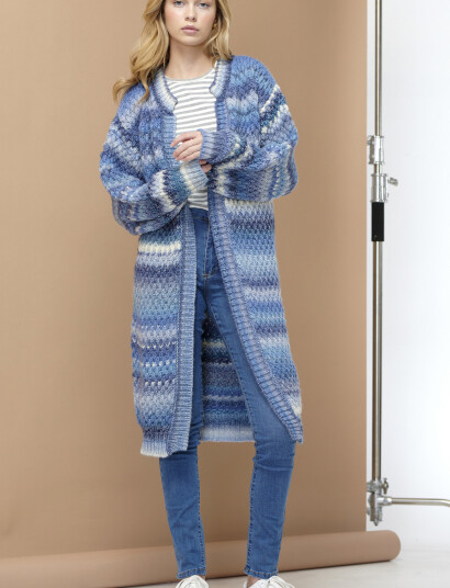 Noella Gio Knit Cardigan - Blue - S-M Noella Gio Knit Cardigan - Blue - S-M