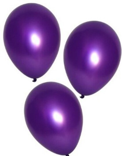 8 stk 20 cm Lilla Metallic Ballonger