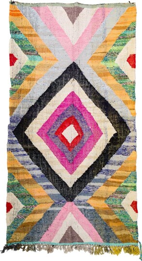 Marokkansk Boucherouite teppe 155 x 285 cm Størrelse: 155 x 285 cm