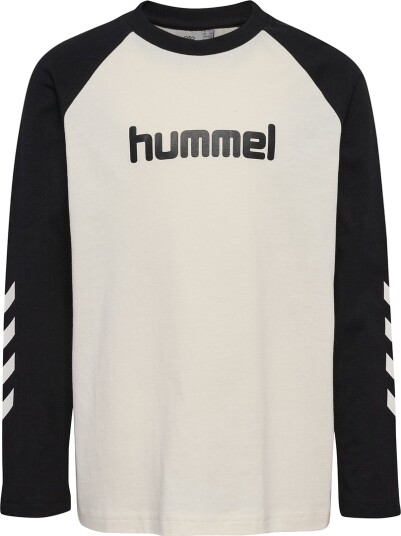 Hummel Genser hmlJR Logo Marshmallow/Svart Hummel 5 6 år (110 116) Genser Beige Hvit