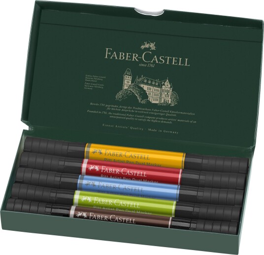 Faber-Castell India ink PAP Dual Marker 5 pcs 162005 Faber-Castell India ink PAP Dual Marker 5 pcs 162005