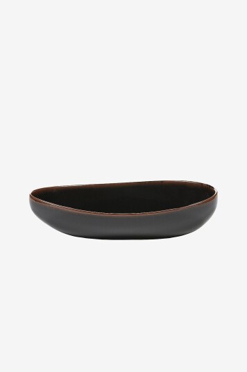 Serax   Serveringsskål Oval Out Of Lines av Uncharted   Svart