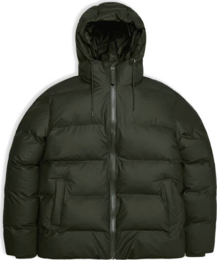 Rains Unisex Alta Puffer Jacket L Green