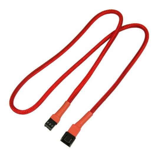 Nanoxia 3-Pin Viftestrøm Forlengelseskabel 60 cm Rød Nanoxia 3-Pin Viftestrøm Forlengelseskabel 60 cm Rød