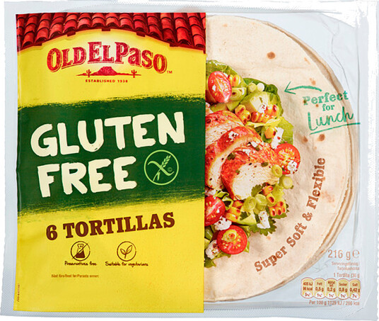 Old El Paso Glutenfree Tortillas 6 stk Old El Paso Glutenfree Tortillas 6 stk