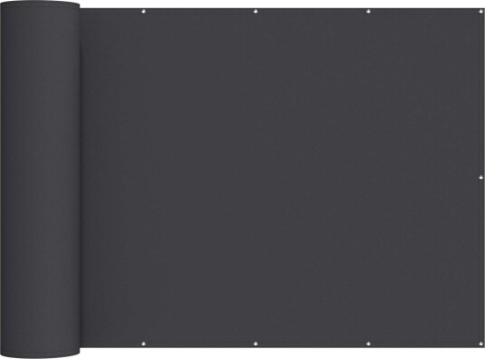 vidaXL Balkong privat skjerm 150 x 300 cm Stoff med PU belegg Svart