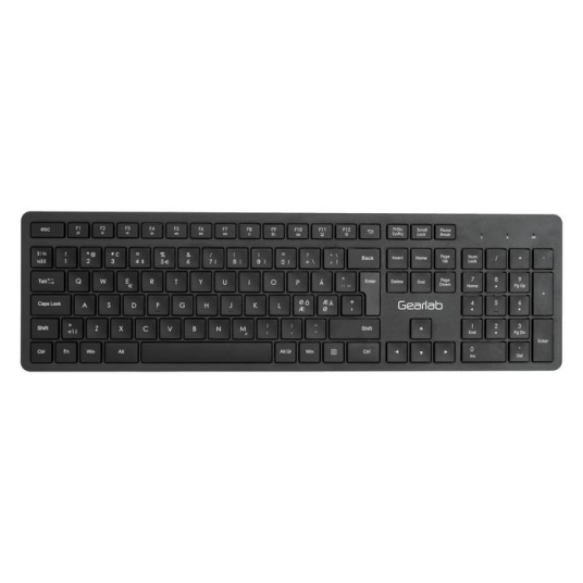 Gearlab G220 Trådløst Tastatur Nordisk QWERTY Svart Gearlab G220 Trådløst Tastatur Nordisk QWERTY Svart