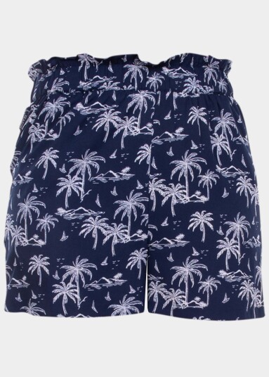 Seaside Sankt Claud Shorts Navy Palm 40 Hverdagsshorts