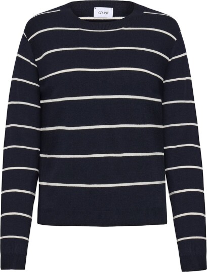 Grunt Genser Strikk GrFerro Navy Stripe Grunt 16 år 176 Genser Blå