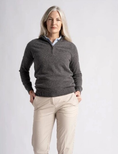 Cross Sportswear W Greta Igy2 1/2 Zip Grey L