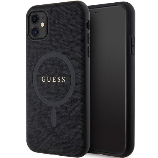 Guess Guhmn61psahmck Iphone 11 / Xr 6.1" Czarny/Black Hardcase Saffiano Magsafe