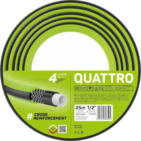 Cellfast Quattro Hageslange - 1/2"x25m Cellfast Quattro Hageslange - 1/2"x25m