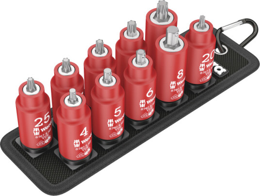 Wera Bitshylsa I Sats 3/8 Vde T20-45/insex 4-8mm 10 Delar
