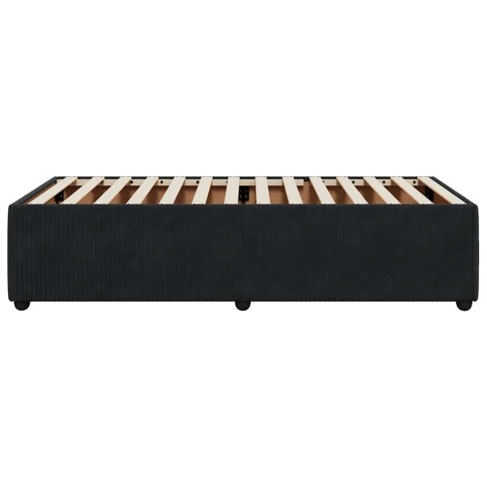 Sengeramme svart 80x200 cm fløyel 8721102698545