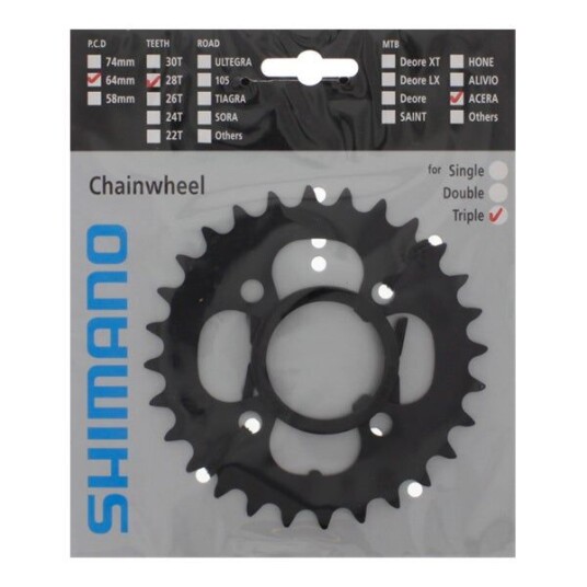 Shimano Fc-M361, 64mm Bcd, 28t, 8/9-Delt Drev Shimano Fc-M361, 64mm Bcd, 28t, 8/9-Delt Drev
