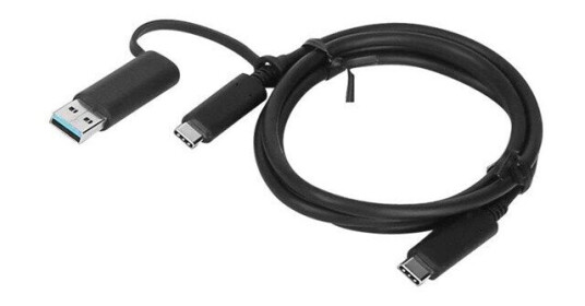 Lenovo USB-C kabel 1 m 10Gbps Svart