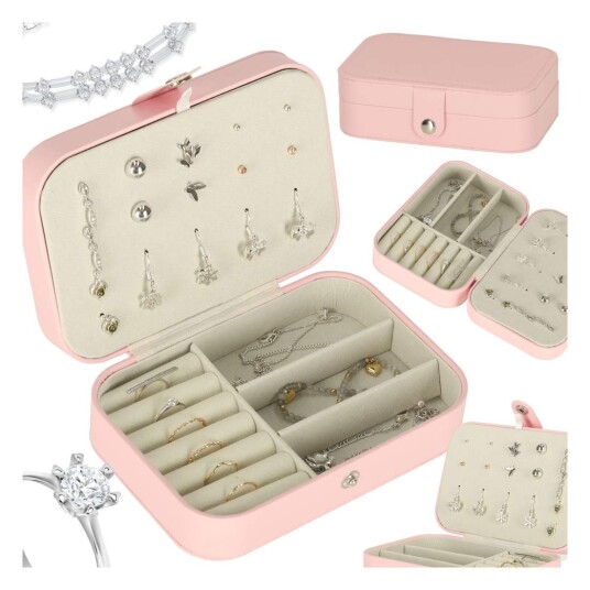 Northio Organizer for smykkeskrin rosa