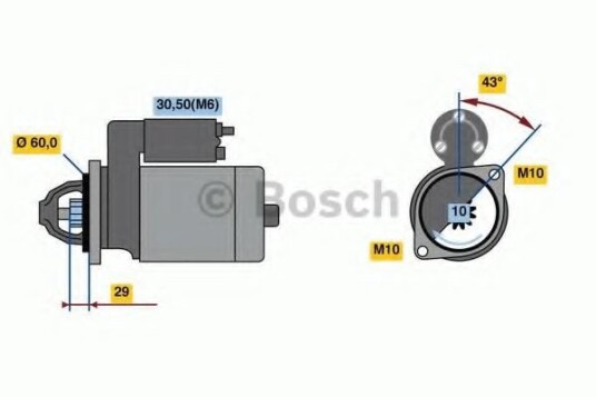 Starter BOSCH 0 986 022 280
