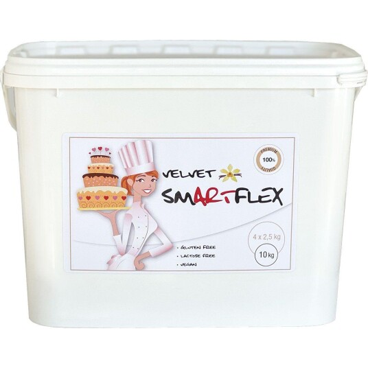 Smartflex Hvit Fondant Velvet Vanilje, 10kg | Slikkepott.No Smartflex Hvit Fondant Velvet Vanilje, 10kg | Slikkepott.No