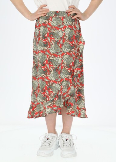 Seaside Sankt Claud Long Skirt Jr Paisley Raspberry 150 Skjørt