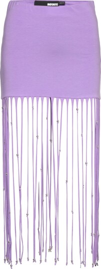 ROTATE Birger Christensen Light Jersey Maxi Skirt Purple XS x 94