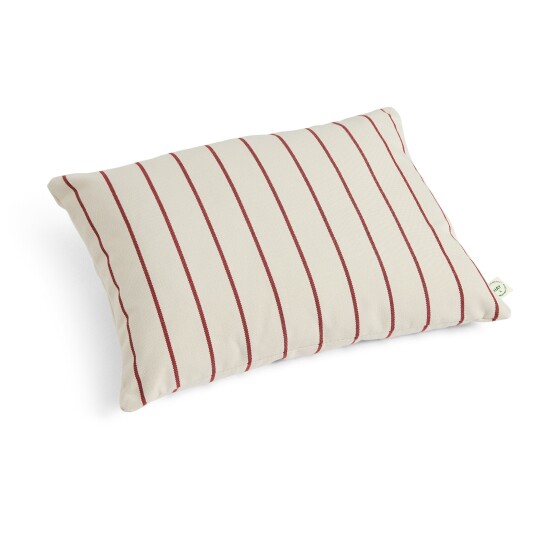 Outdoor Market Cushion 35x45 cm Beige With Red Stripe