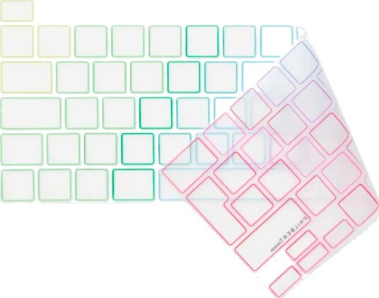 Philbert Tastaturdeksel til MacBook Pro 13–16" Klar/Rainbow Philbert Tastaturdeksel til MacBook Pro 13–16" Klar/Rainbow