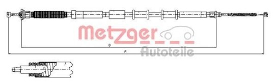 Metzger Tautrekk parkeringsbrems METZGER 12.0717