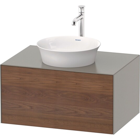 Duravit White Tulip Servantskap 1 skuff 80x55x40,8 cm Valnøtt/Stengrå Matt