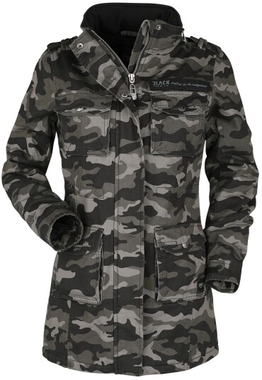 Black Premium by EMP Vinterjakke - Ladies Field Jacket - XS til XXL - Damer - mørk-kamufflasje
