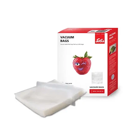 Plastposer 50-pakning 20 x 30 cm til vakuummaskin Plastposer 50-pakning 20 x 30 cm til vakuummaskin
