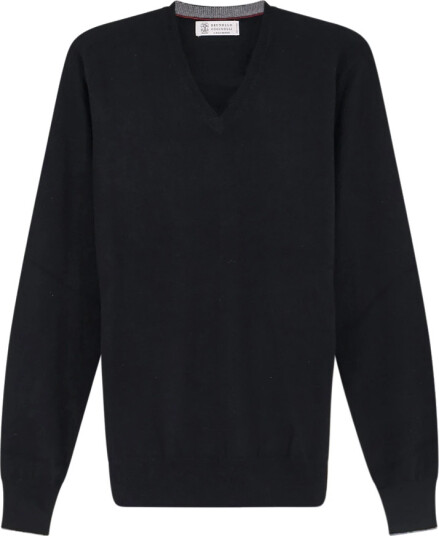 Brunello Cucinelli Herre Strikkevarer Svart L,