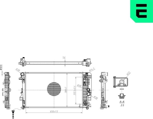 ERA 673100 Radiator motorkjøling
