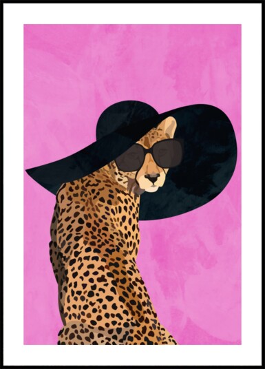 Chic Cheetah Shades Plakat / 30x40