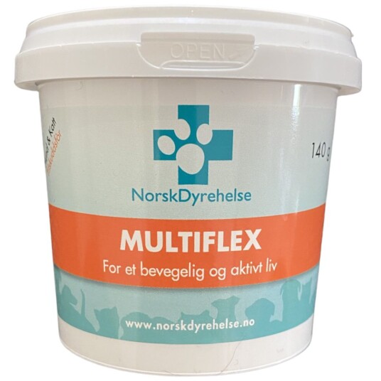 Norsk Dyrehelse MultiFlex Hundekosttilskudd med Omega-3 og Vitaminer 200 Tabletter Norsk Dyrehelse MultiFlex Hundekosttilskudd med Omega-3 og Vitaminer 200 Tabletter