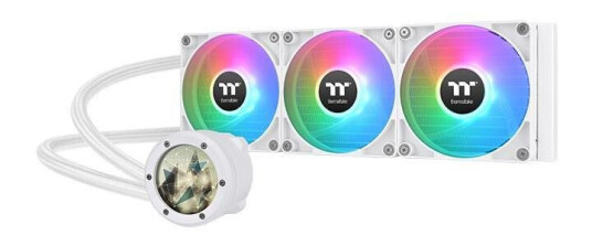 Thermaltake TH360 V2 Ultra ARGB Snow Edition 360mm Vannkjøler med 3x Vifter Thermaltake TH360 V2 Ultra ARGB Snow Edition 360mm Vannkjøler med 3x Vifter