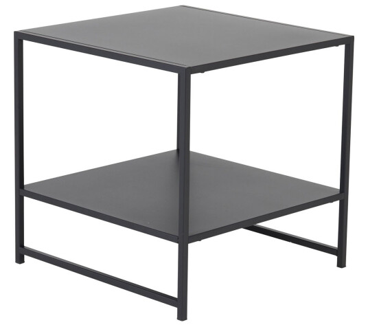 Venture Design Staal sidebord Svart 50 x 50 cm