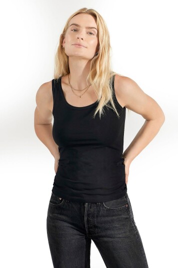 Bread & BoxerSinglet i økologisk bomull Svart Bread & BoxerSinglet i økologisk bomull Svart