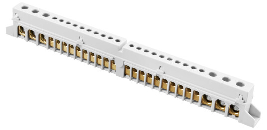 Gewiss jord/N-skinne 6x 25mm²+20x10mm² GW40402