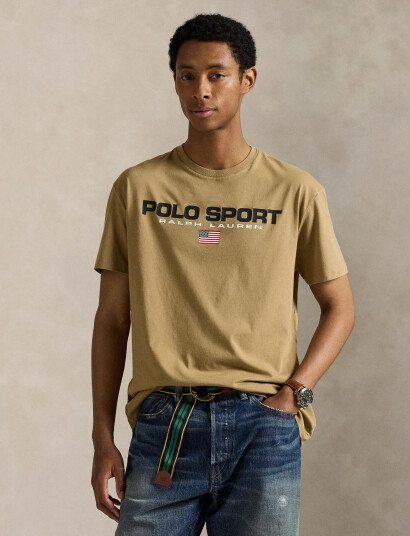 Polo Ralph Lauren Classic Fit Polo Sport Jersey T-Shirt - Brown - XS Polo Ralph Lauren Classic Fit Polo Sport Jersey T-Shirt - Brown - XS