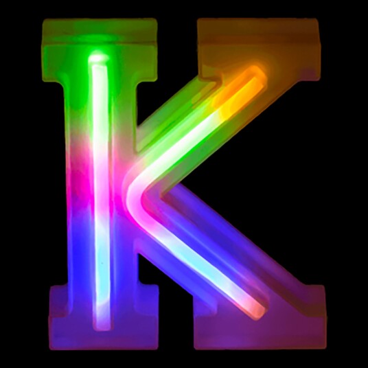 Out of the Blue LED Bokstav Neon - Bokstav K