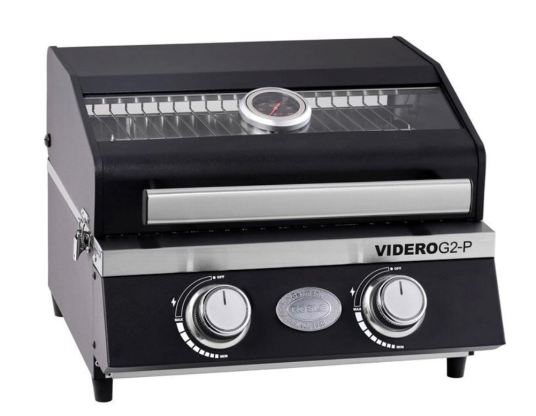 Rösle Videro G2-P 4400W Gassgrill med Termometer og Bærbar Design Sort Rösle Videro G2-P 4400W Gassgrill med Termometer og Bærbar Design Sort