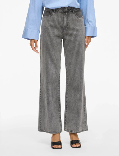 Vila Vifreya Arie Hw Wide Jeans 023/Bfs - Grey - 34