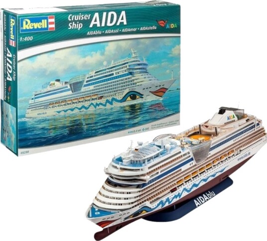 Revell AIDA Modellskip 1/400 Byggesett med 380 Deler